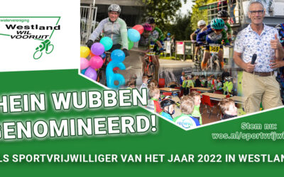 Hein Wubben genomineerd voor de sportvrijwilliger van het jaar van de Gemeente Westland