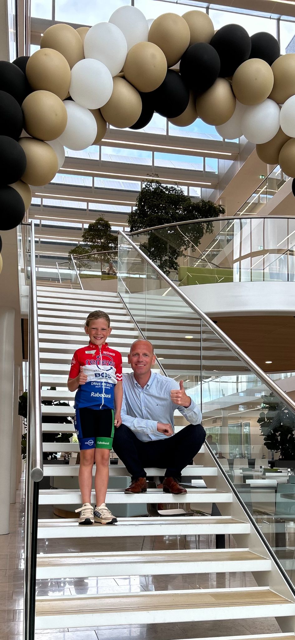 Evi Weeber op bezoek bij de wethouder van sport!