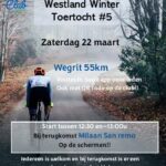 WWV Westland Winter Toertocht za 22 maart (de laatste): start 12.30-13.00 uur