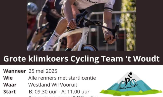 25 mei Clubkoers op WWV: Grote Klimkoers Cycling team t Woudt
