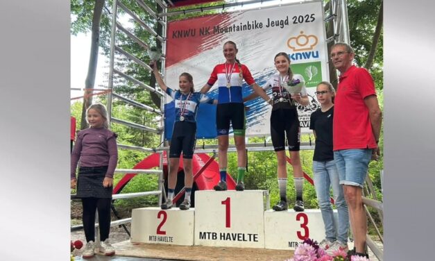 Julia Herman Nederlands Kampioen MTB jeugd cat. 6