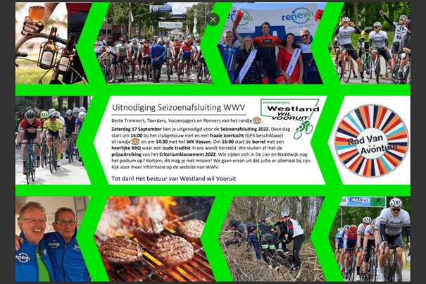 17 september seizoensafsluiting 2022 Trimmersleden WWV